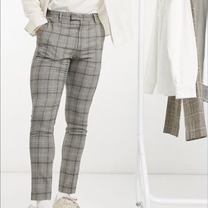 Men’s ASOS plaid trousers
